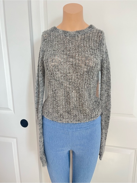 Divided Sweaters - Divided Marled Gray Crewneck Sweater
